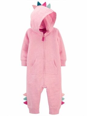 Carter's Baby Dinosaur Zip-Up Jumpsuit- 6m